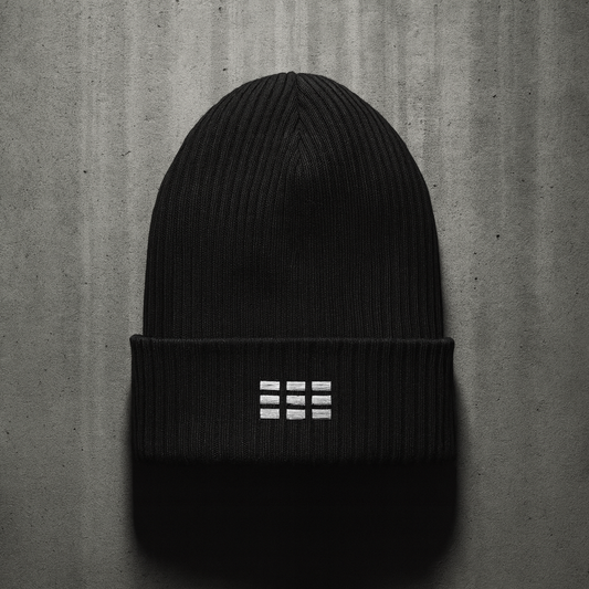 Fragment of Order (Black Beanie, Embroidered)