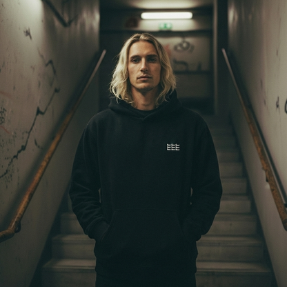 Fragment of Order (Black Embroidered Hoodie)