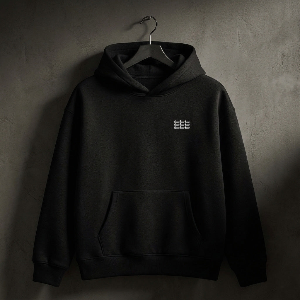 Fragment of Order (Black Embroidered Hoodie)