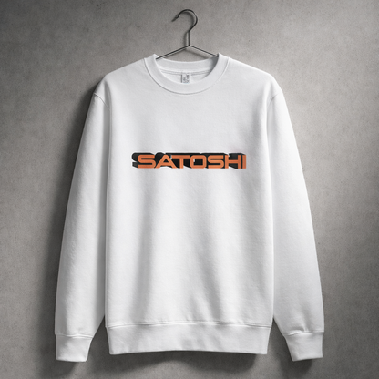 SATOSHI — Monolith Crewneck (Black / White)